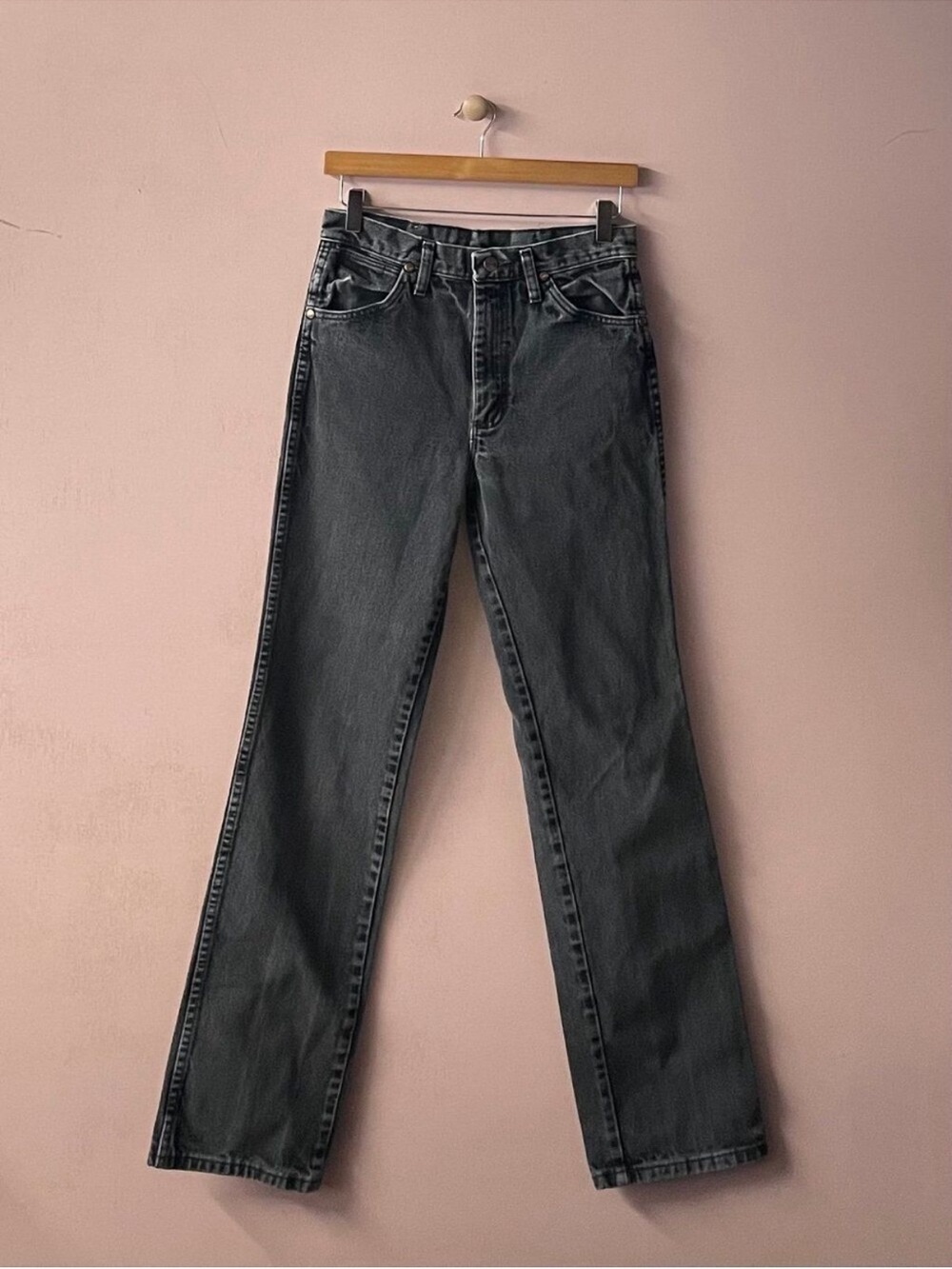 Vintage Wrangler Black Wash Straight Leg Jeans 26